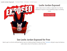 Tablet Screenshot of lesliejordandallas.com
